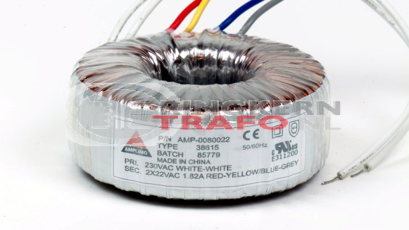 Ringkerntrafo 38615: 230V / 2x22V 80VA